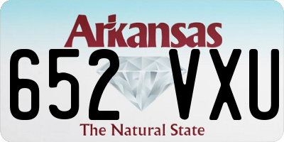 AR license plate 652VXU