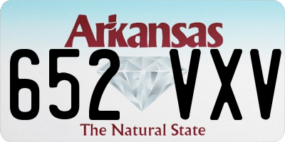 AR license plate 652VXV