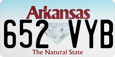 AR license plate 652VYB
