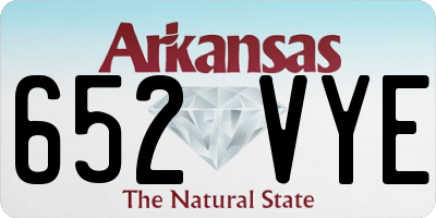 AR license plate 652VYE