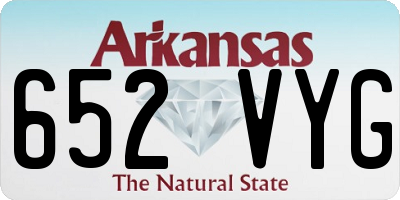 AR license plate 652VYG