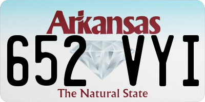 AR license plate 652VYI