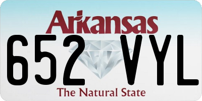 AR license plate 652VYL