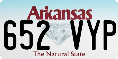 AR license plate 652VYP
