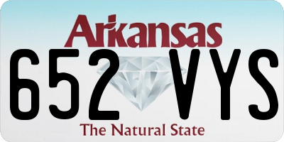 AR license plate 652VYS