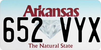 AR license plate 652VYX