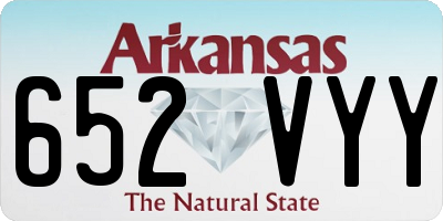 AR license plate 652VYY