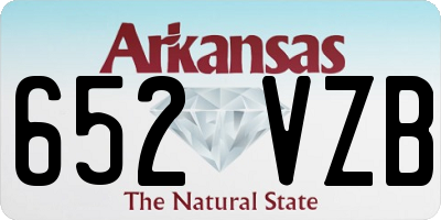 AR license plate 652VZB