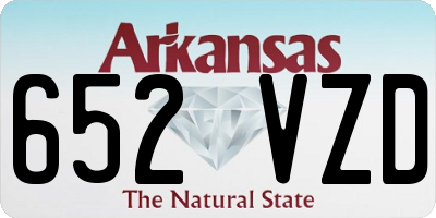 AR license plate 652VZD