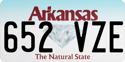 AR license plate 652VZE