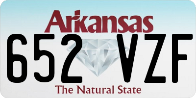 AR license plate 652VZF