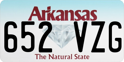 AR license plate 652VZG