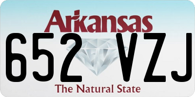 AR license plate 652VZJ