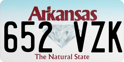 AR license plate 652VZK