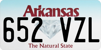 AR license plate 652VZL