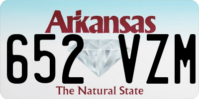 AR license plate 652VZM