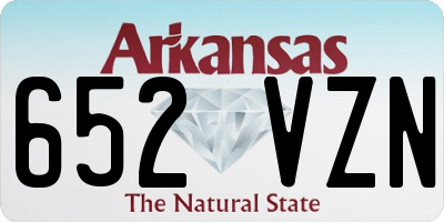 AR license plate 652VZN