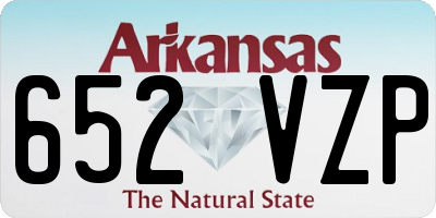AR license plate 652VZP