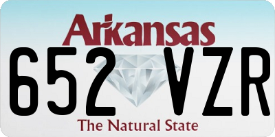 AR license plate 652VZR