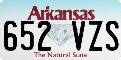 AR license plate 652VZS
