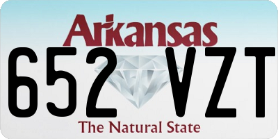 AR license plate 652VZT