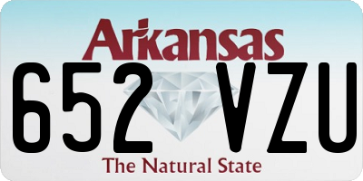 AR license plate 652VZU