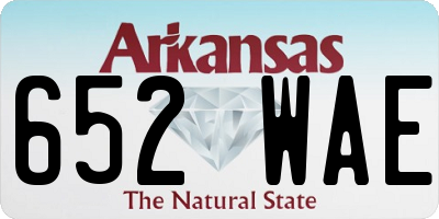 AR license plate 652WAE