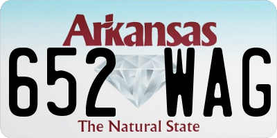 AR license plate 652WAG