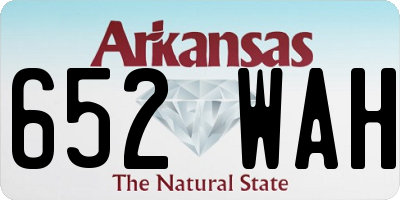 AR license plate 652WAH