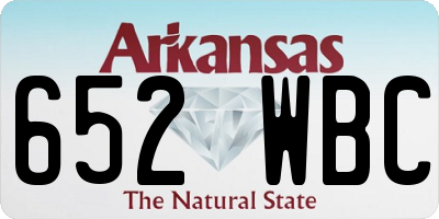 AR license plate 652WBC