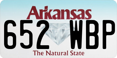 AR license plate 652WBP
