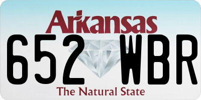AR license plate 652WBR