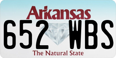 AR license plate 652WBS