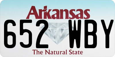 AR license plate 652WBY