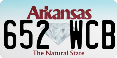 AR license plate 652WCB