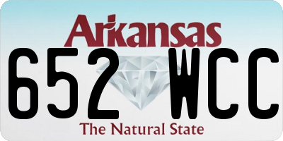 AR license plate 652WCC