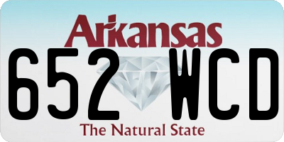AR license plate 652WCD