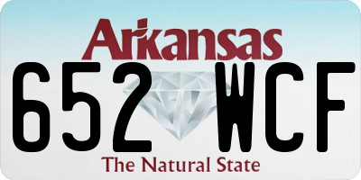 AR license plate 652WCF