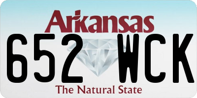 AR license plate 652WCK
