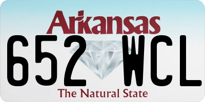 AR license plate 652WCL