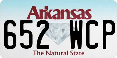 AR license plate 652WCP
