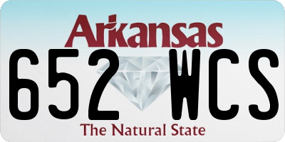 AR license plate 652WCS