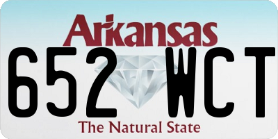AR license plate 652WCT