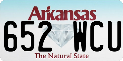 AR license plate 652WCU