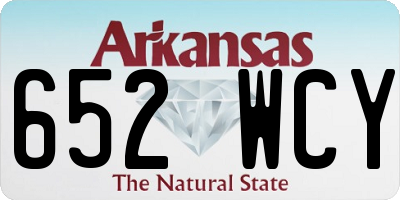 AR license plate 652WCY