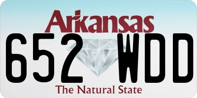 AR license plate 652WDD