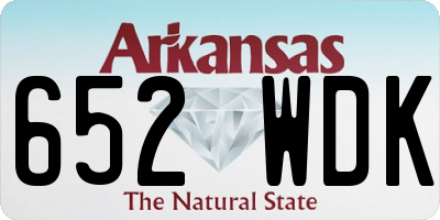 AR license plate 652WDK