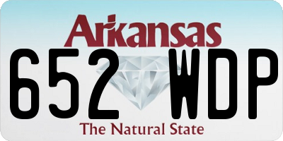 AR license plate 652WDP