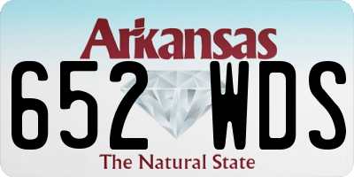 AR license plate 652WDS