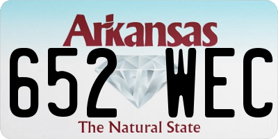 AR license plate 652WEC